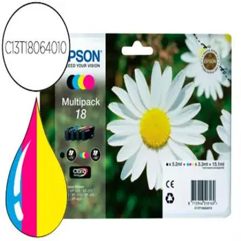 

Ink-jet epson multipack t18 Black Yellow cyan and magenta xp-102 px-202 px-205xp-305 xp-405 57667-C13T18064012