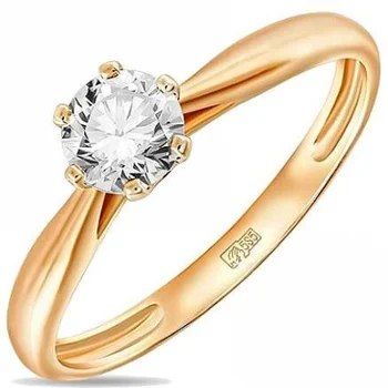 

Lucas gold ring with 1 cubic zirconia in red gold