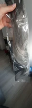 Lisigirl-Extensión de cabello largo y liso con Clip para cola de caballo, resistente al calor, cabello falso sintético con cola de caballo
