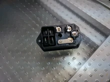 IEC320 C14 eléctrico CA zócalo 3 pin rojo LED 250V interruptor basculante 10A fusible mujer entrada macho conector de clavija 2 enchufe con pines de montaje