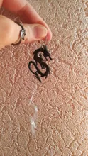 Dragon Earrings Jewelry Arcylic Twisted Animal Cool Chinese-Style Black Gold Silver-Color