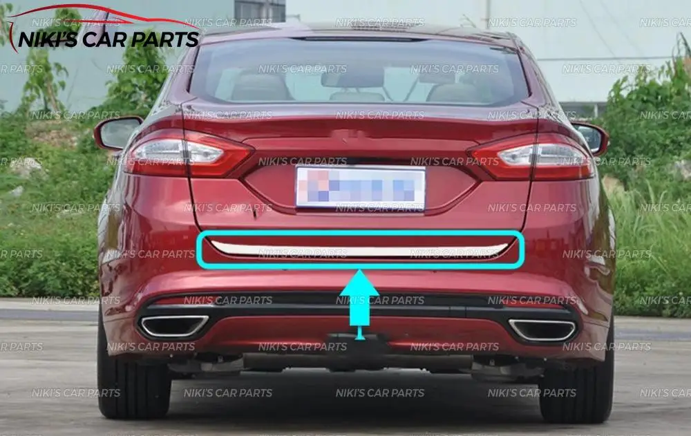 Нижняя отделка крышки багажника чехол для Ford Mondeo 2013- нержавеющая сталь 1 комплект/1 шт литье украшения автомобиля Стайлинг