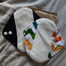 LECY ECO LIFE-bragas de bambú para higiene femenina, paño Menstrual impermeable reutilizable, 17x17cm