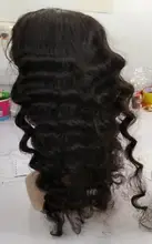 Suelto ola peluca 30 pulgadas frente de encaje pelucas de cabello humano para mujeres 5x5x5 cierre peluca peruana suelta peluca con malla Frontal de la onda suelta peluca Frontal
