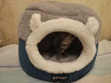 Bed Kennel Cat-House Hoopet Cave Home Dog-Puppy Warm for Teddy