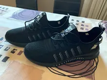 Zapatillas deportivas transpirables De malla De aire para hombre, zapatos informales acolchados, ligeros, para correr