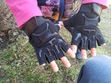 Guantes deportivos con soporte de muñeca para niños, para entrenamiento, bicicleta, medio dedo