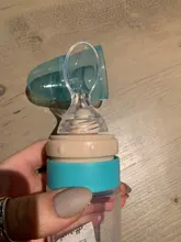 Imebaby bebé recién nacido de silicona de arroz botella de goma alimentación de bebé cuchara cuentagotas de silicona botella de alimentación cuchara botella