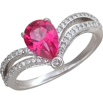 

Esthete ring with Topaz and cubic zirconia