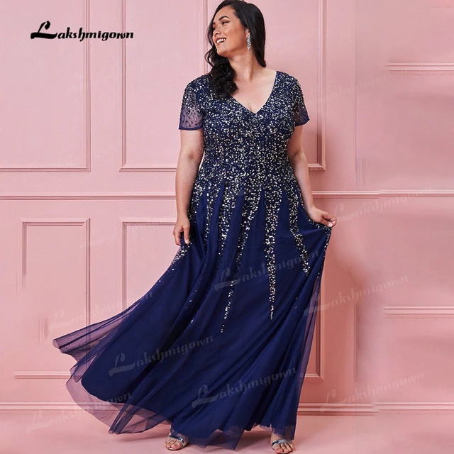 Elegant Plus Size V neck Flutter Sleeve 