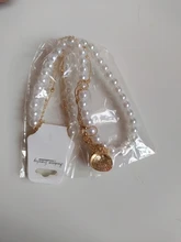 Collar con colgante de concha de amor para mujer, gargantilla de cadena de perlas Simple de 6MM de estilo Vintage, joyería de moda al por mayor