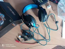 KOTION EACH-auriculares con cable para videojuegos, cascos estéreo de graves profundos con micrófono y retroiluminación para PC, PS4