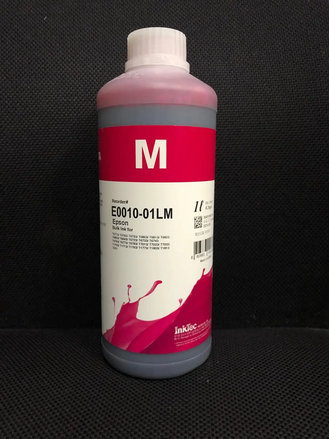 Чернила 1л(1000ml) INKTEC PREMIUM(Made in Korea) E0010(T0821-T0826) для EPSON R270\R290\T50\P50\L850\L800\L805
