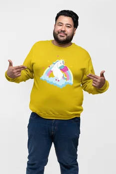 

Angemiel Wear Love Balonlarında Rocking Sweet Double Yellow Men 'S Sweatshirt