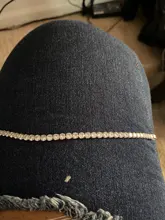 Pulsera de boda para hombre y mujer, de lujo, de 4mm, Circonia cúbica, Pulseras de tenis, cadena con diamantes de cristal, Color dorado y plateado