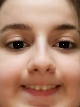 EYESHARE-lentes de contacto de Color negro para chica mágica, lentes de contacto cosméticos, 1 par