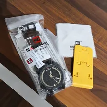 NAVIFORCE relojes deportivos para hombre superior de la marca de lujo de Cuero militar de los hombres reloj de pulsera de cuarzo Digital cronógrafo reloj Masculino