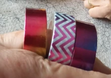 Cinta Washi decorativa de papel de aluminio de 10M, pegatina zigzag de Arco Iris para álbum de recortes, cinta adhesiva japonesa, suministros para escuela y oficina