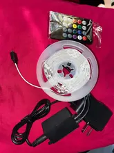 Tira de Luces LED de 5m y 20m con Bluetooth, resistente al agua, DC12V, inteligentes, 5050 RGB, tira de Luces Led, diodo, cinta Flexible, Control + adaptador