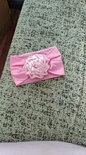 Warmom-Diadema de flores grandes para niñas, accesorios para el pelo turbante de nailon elástico, banda para el cabello suave