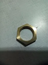 Pipe-Fitting Copper Hex-Lock Female Thread Hexagonal 5pcs Nuts Shank-Cap 1/8-3/4