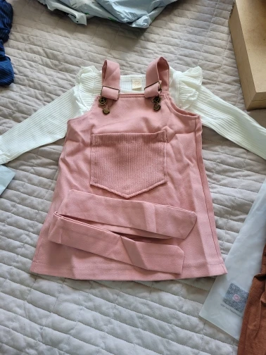Baby Girls Ruffles Corduroy Pocket Skirts photo review
