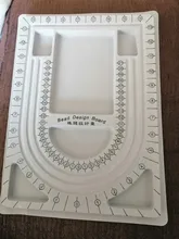 Placa de cuentas flocadas para fabricación de joyas, accesorios de pulsera, abalorios, herramientas de medición, diseño de joyería, bricolaje, 1 Uds.