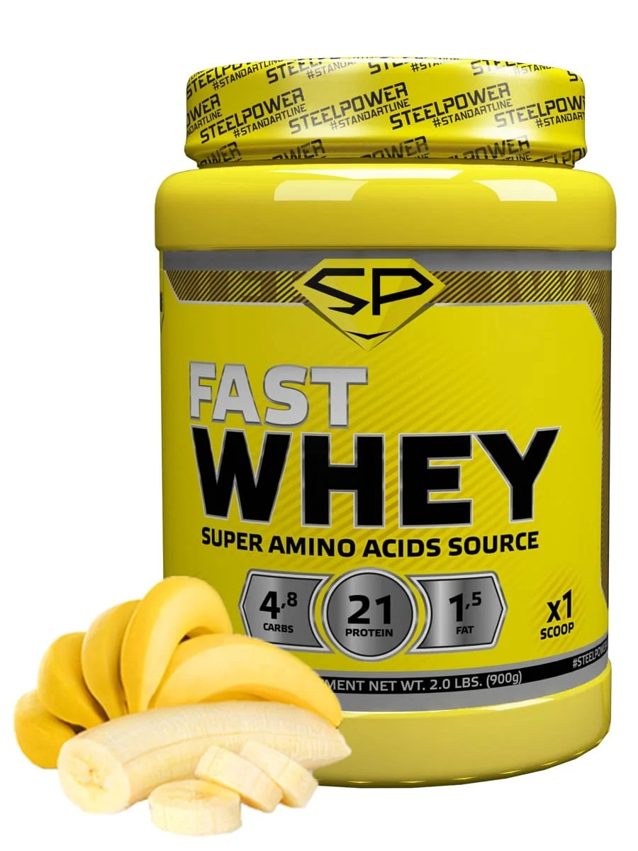 STEELPOWER / Сывороточный протеин FAST WHEY 70% белка 900 гр 30 порций|Тяжелая атлетика| |