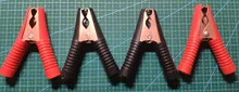 Hot Car Alligator Clips Battery Clamps Crocodile Clip 100A Red+Black