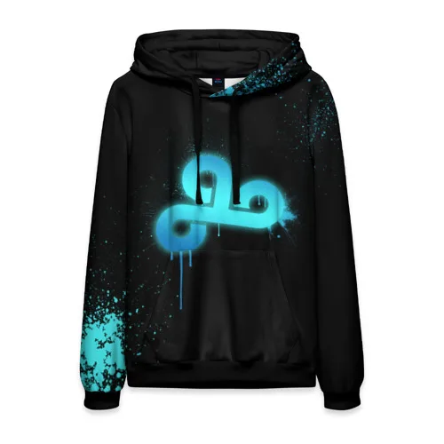 Мужская толстовка 3D cs:go - Cloud 9 (Black collection) | одежда