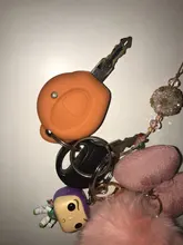 PREISEI-cubiertas para llave de coche, funda protectora de silicona para llave remota, en naranja, negro, rojo, azul, verde, gris, para Peugeot 206