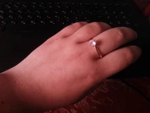 Anillos de boda clásicos para mujer, estilo Simple Forever, seis garras, Circonia cúbica, 3 colores, regalo de boda, joyería KCR033