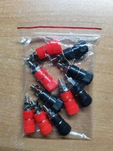 Nut Jack-Connector Banana-Socket Binding-Post Nickel-Plated Black 10pcs for 4mm Red Professional