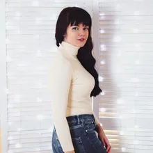 Knitted Sweater Jumper Pull Winter Tops Basic Turtleneck Women Korean Warm Autumn Slim