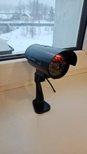 Cámara ficticia impermeable, lente de vigilancia CCTV falsa para exteriores e interiores, impermeable con luz LED color rojo parpadeante, envío gratis