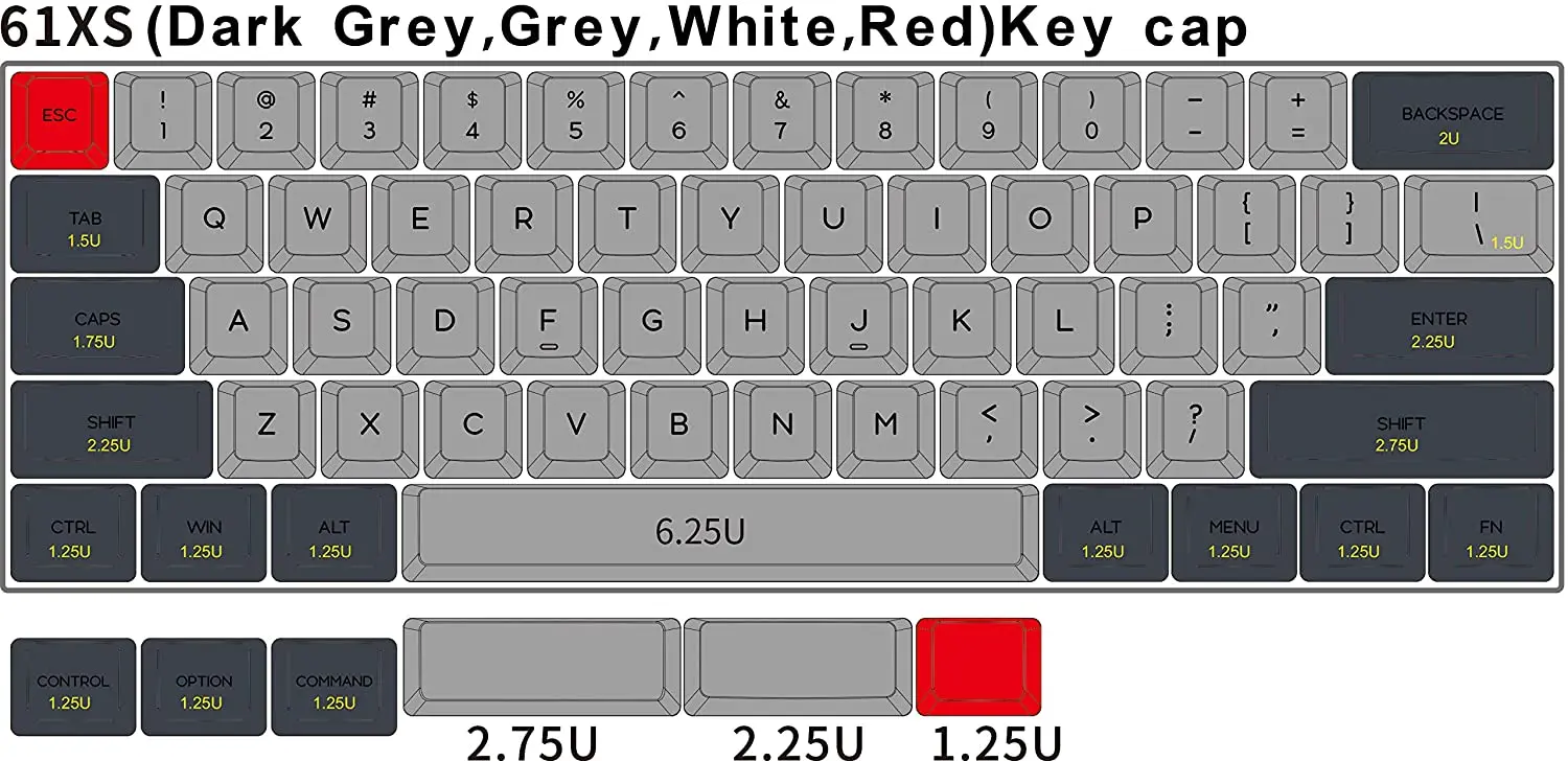 Epomaker-teclado mecânico, ek61x gk61xs, promoção, permutável, 60%,