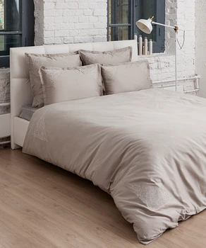 

Bed linen Castello color: gray-beige (2 CN. Euro)