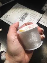 CHONGAI-cordón elástico de cuentas de cristal, cuerda blanca de 1,0mm, hilo para collar, pulsera, accesorios de joyería, decoración, 45M