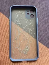 Funda de teléfono con línea geométrica abstracta para iPhone, carcasa trasera mate para iPhone 12 11 Pro Max X XR XS Max 7 8 Plus