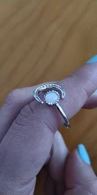 Anillo ajustable abierto de piedra lunar para mujer, de Color plata sortija de compromiso, Circonia cúbica, zirconia, circonita, zirconita, Estilo Vintage