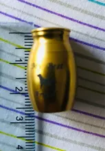 Urna de cenizas para cremación de mascotas, recuerdo conmemorativo de Metal, ataúd para perro, gato, caja de descanso