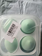 4/1pc maquillaje licuadora Puff cosmético de maquillaje esponja con caja de almacenamiento de la Fundación esponja para polvo herramienta de la belleza de las mujeres Accesorios