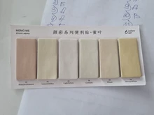 Juego de 6 colores bonitos, novedad, notas recordatorias adhesivas, pegatinas de índice, marcador de página, pegatina de bandera, suministros de papelería de oficina escolar