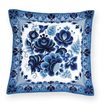 

1830 set for embroidery Riolis 'Pillow/panel 'gzhel' 40*40 cm