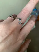 DIEERLAN-Anillos de cristal de Plata de Ley 925 para mujer y hombre, Anillos de dedo abierto grande, regalos fiesta Anillos