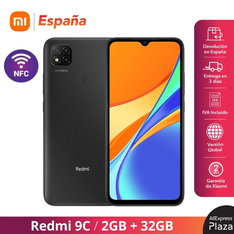 Глобальная прошивка Xiaomi Redmi 9C 2 ГБ 32 Восьмиядерный 6 53 &quot5000 мАч 13 МП [глобальная для