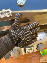 Fireproof-Gloves Oven Flame-Retardant BBQ Barbeque Heat-Insulation 2pcs for Microwave