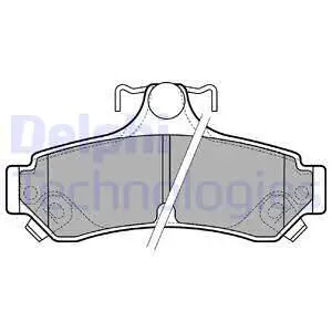 Disc pads rear Toyota Camry 2.4/3.5 06 DELPHI LP2700 |