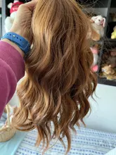 AISI QUEENS corto marrón peluca pelucas sintéticas con flequillo para las mujeres púrpura de la onda de agua Natural Bob pelucas resistente al calor falso pelo