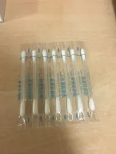 Productos de limpieza desechables, hisopo de algodón blanco, Alcohol limpio, botiquín de primeros auxilios médico original, 50 Uds.